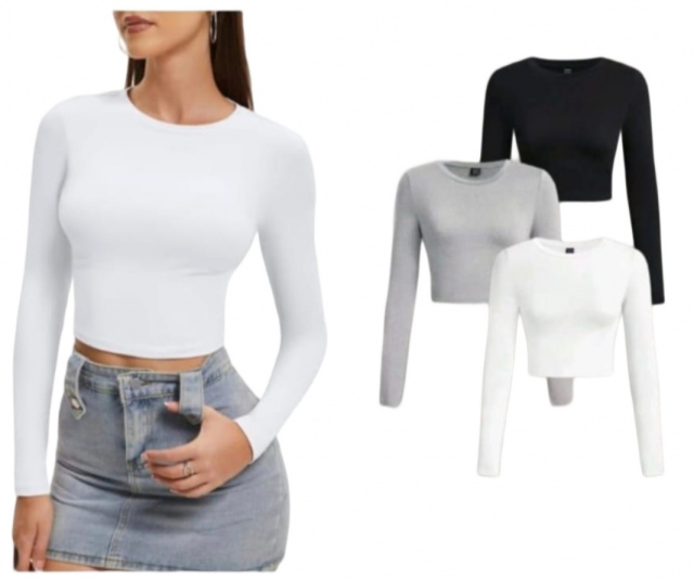Long Sleeve Crop Top