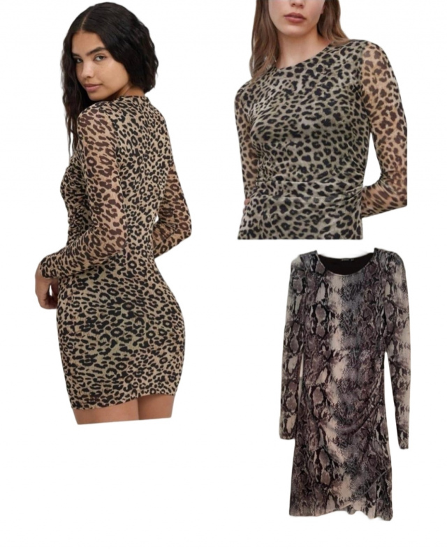 Animal Print Mini Dress